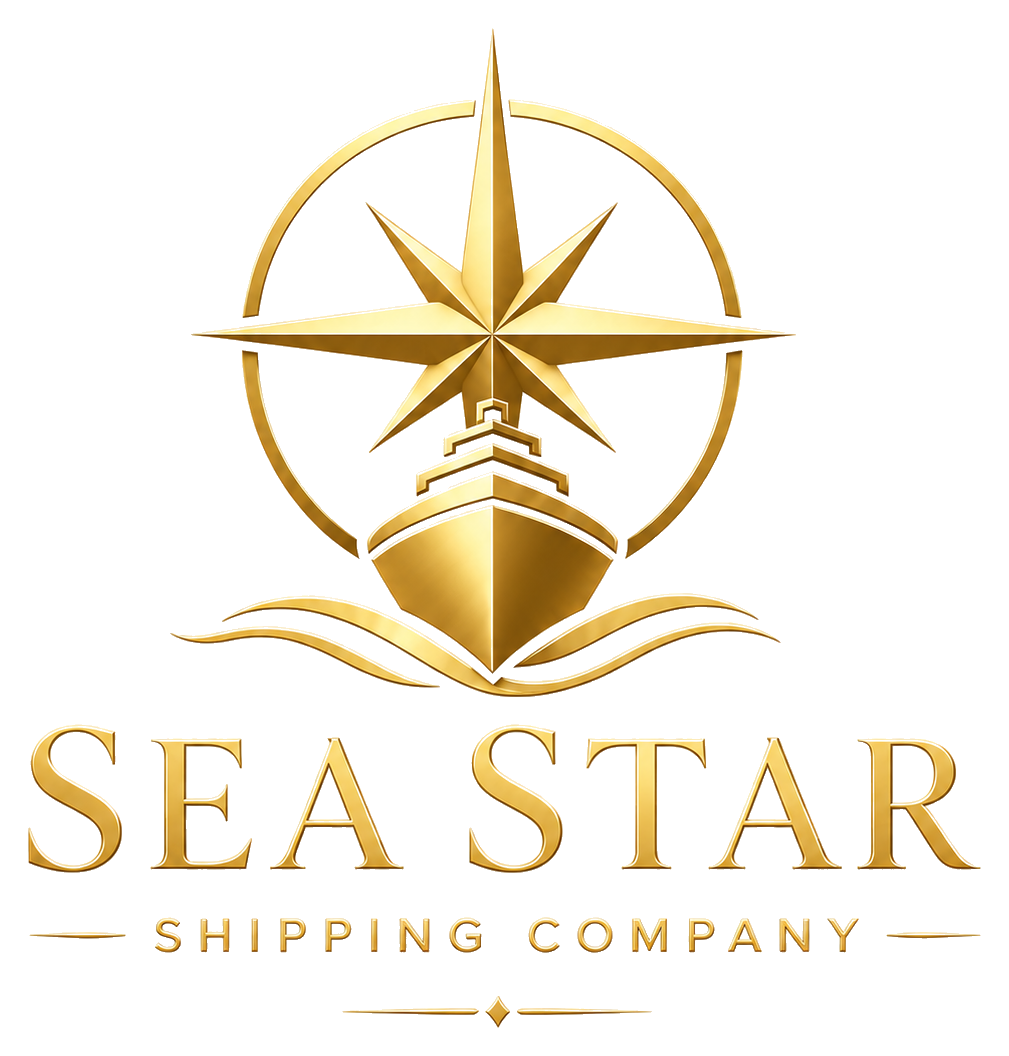 Sea Star Shipping Company gold maritime logo