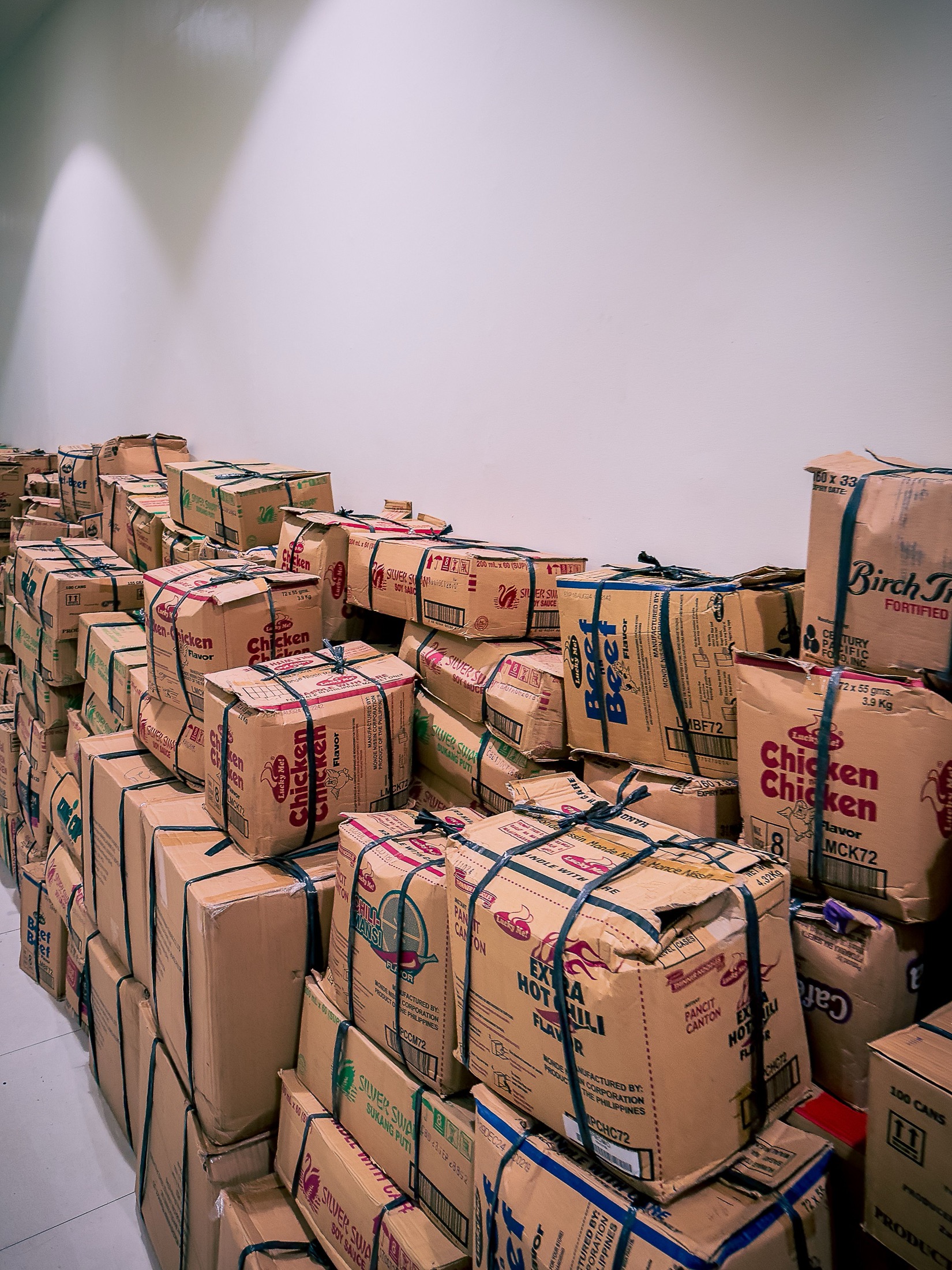 Provision cartons prepared for supply